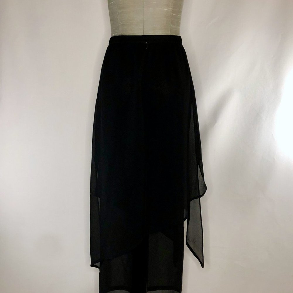 Metaphor Unique Semi Sheer Black Dress Pants - Picture 5 of 11